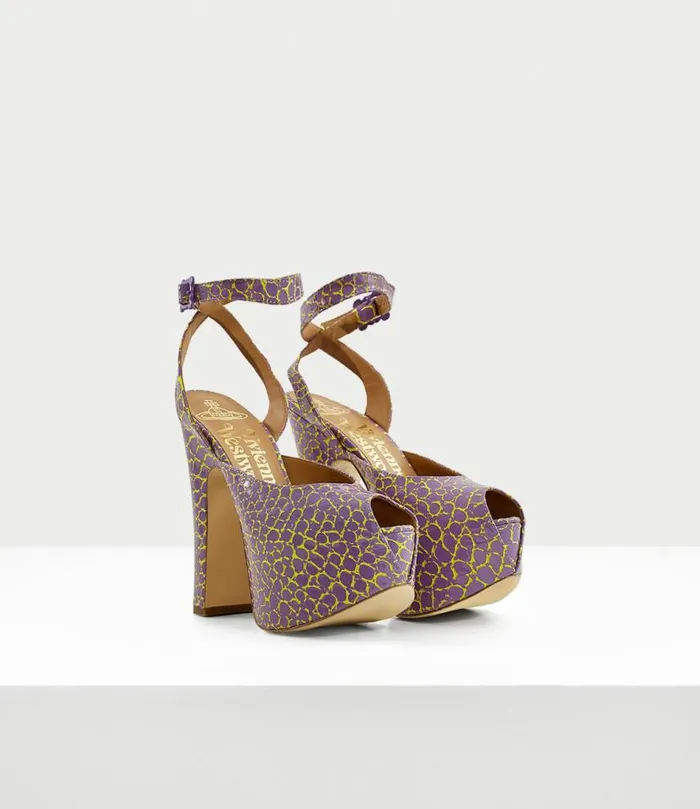 Platforms Women Vivienne Westwood Vargas Elevated Sandal In LilacYellow