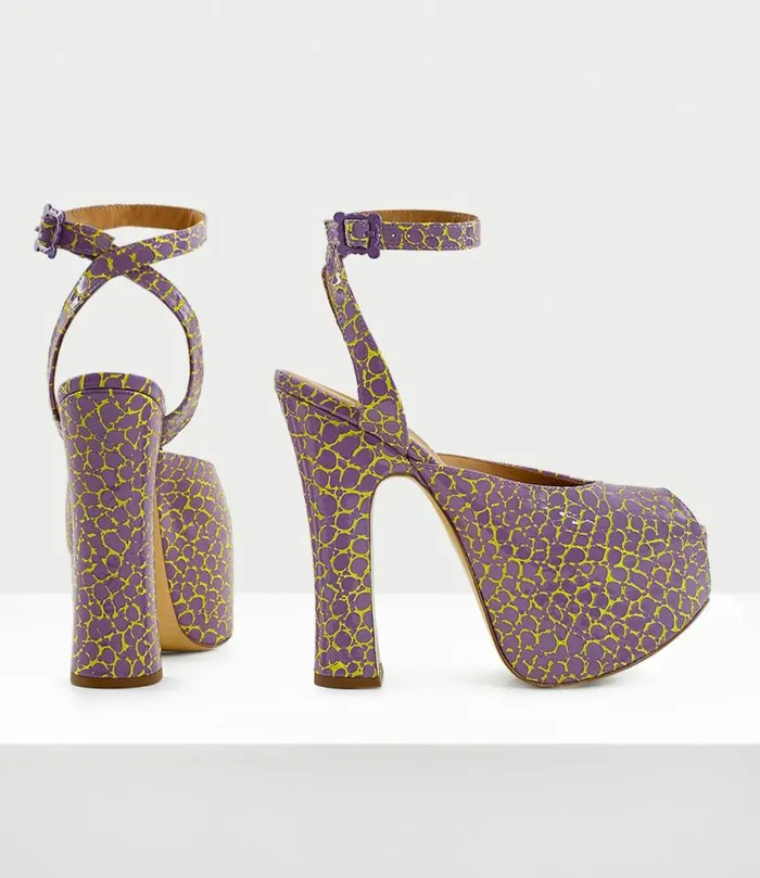 Platforms Women Vivienne Westwood Vargas Elevated Sandal In LilacYellow