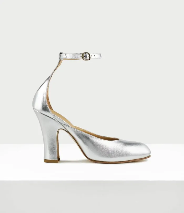 Pumps Women Vivienne Westwood Tart Shoe In SilverLaminato