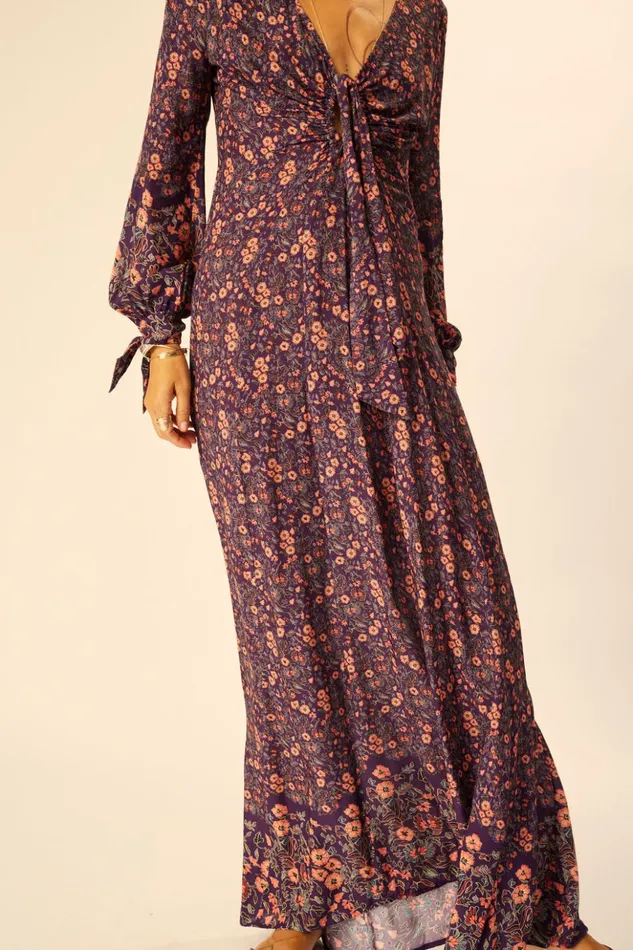 Reese Dress Petite Fleur Aubergine Women Natalie Martin Dresses