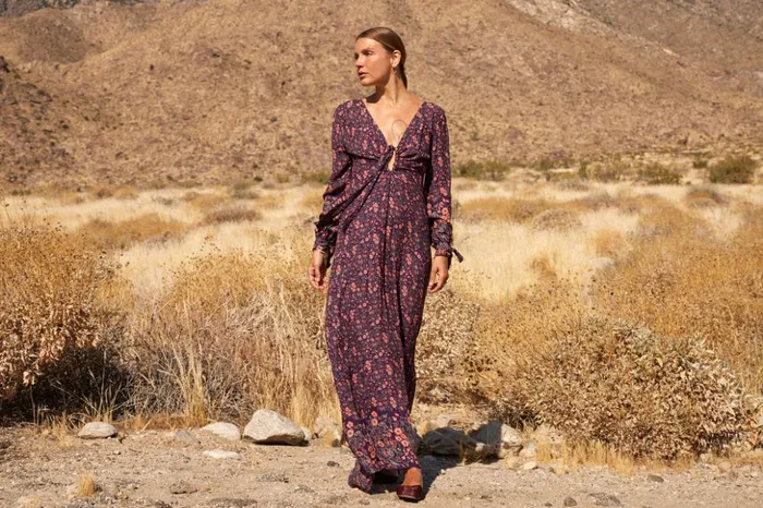 Reese Dress Petite Fleur Aubergine Women Natalie Martin Dresses