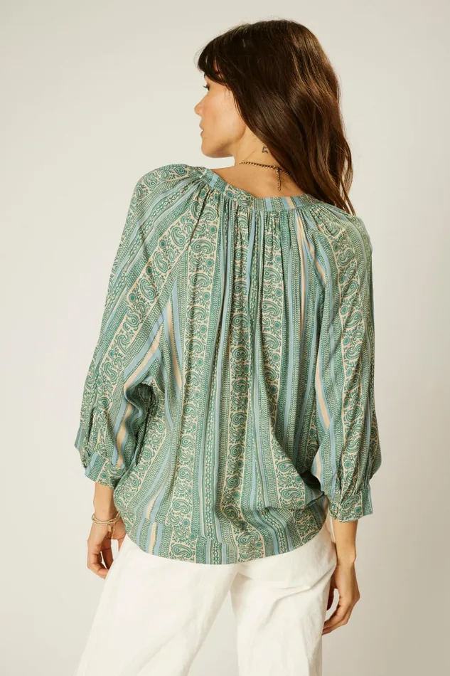 Remy Top Paisley Stripe Pool Women Natalie Martin Tops