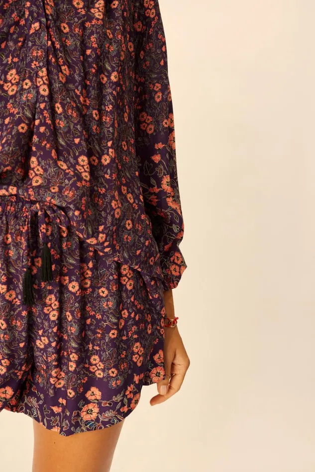 Remy Top Petite Fleur Aubergine Women Natalie Martin Tops
