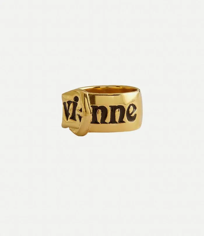 Rings WomenMen Vivienne Westwood Belt Ring In Gold925Black