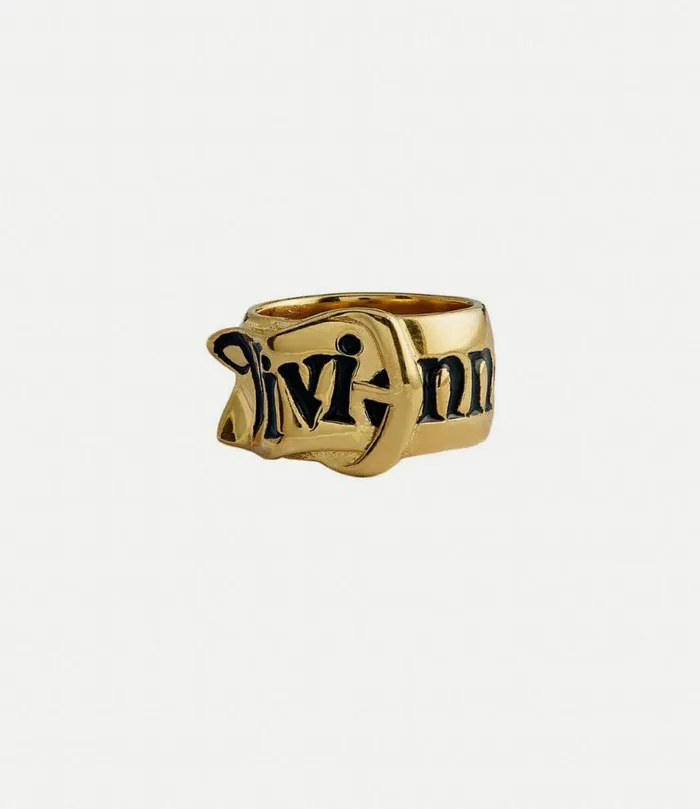 Rings WomenMen Vivienne Westwood Belt Ring In Gold925Black