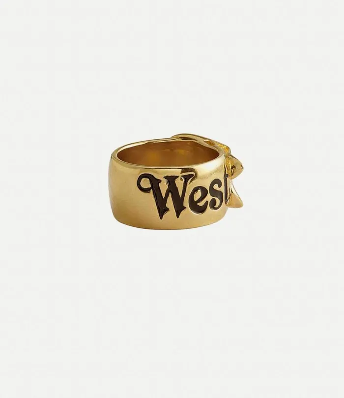 Rings WomenMen Vivienne Westwood Belt Ring In Gold925Black