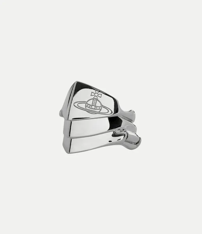 Rings WomenMen Vivienne Westwood Knuckleduster Ring In Platinum