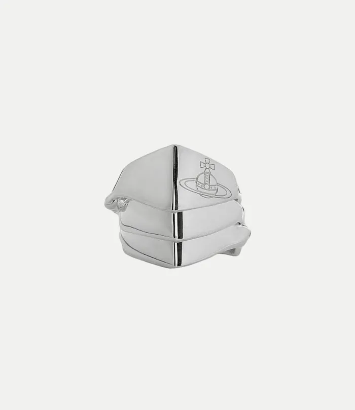 Rings WomenMen Vivienne Westwood Knuckleduster Ring In Platinum