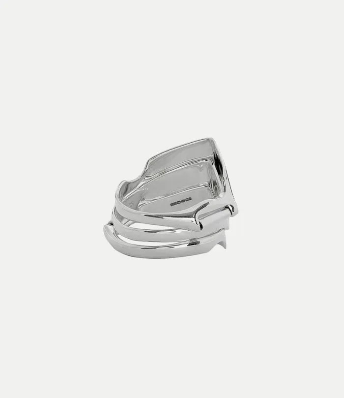 Rings WomenMen Vivienne Westwood Knuckleduster Ring In Platinum