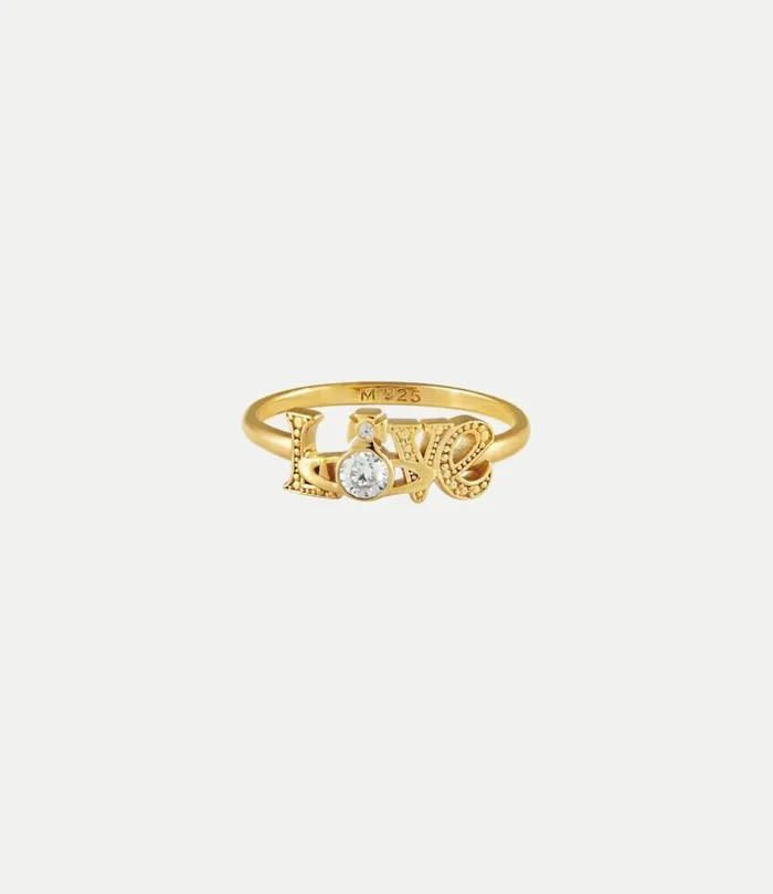 Rings Women Vivienne Westwood Erica Ring In GoldWhiteCz