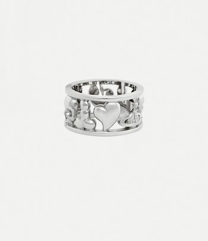 Rings Women Vivienne Westwood Leonce Ring In Platinum