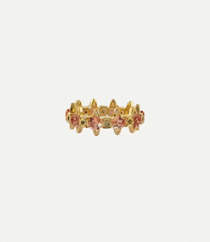 Rings Women Vivienne Westwood Warwick Ring In GoldDarkChampagneCz