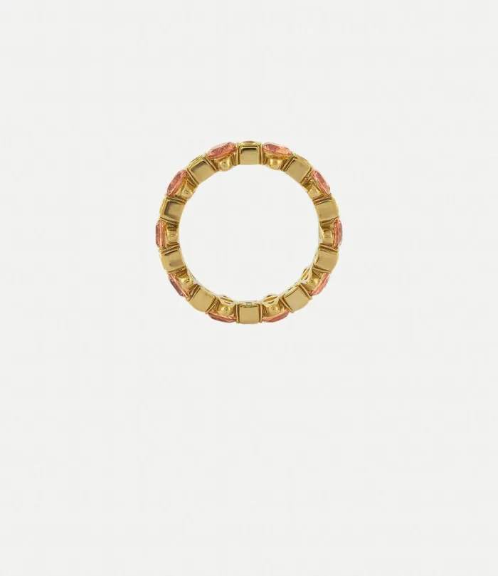 Rings Women Vivienne Westwood Warwick Ring In GoldDarkChampagneCz