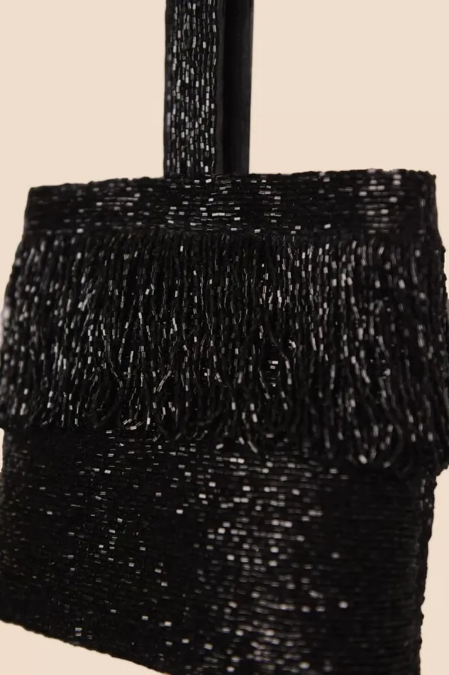 Rixo Bags Women Zenni Beaded Bucket Bag Black