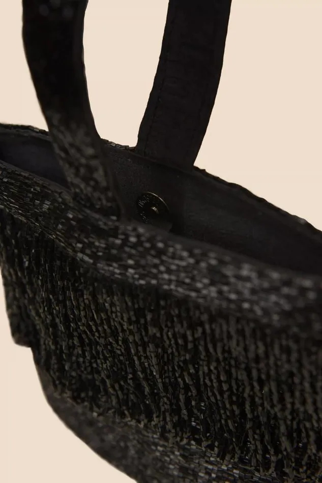 Rixo Bags Women Zenni Beaded Bucket Bag Black