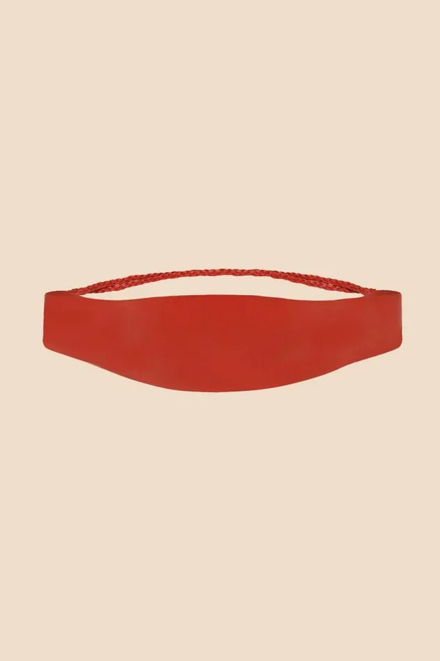 Rixo Belts Women Aakshi Leather Belt Red