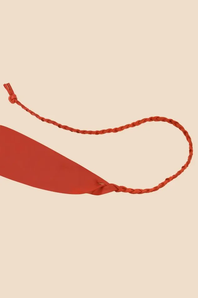 Rixo Belts Women Aakshi Leather Belt Red