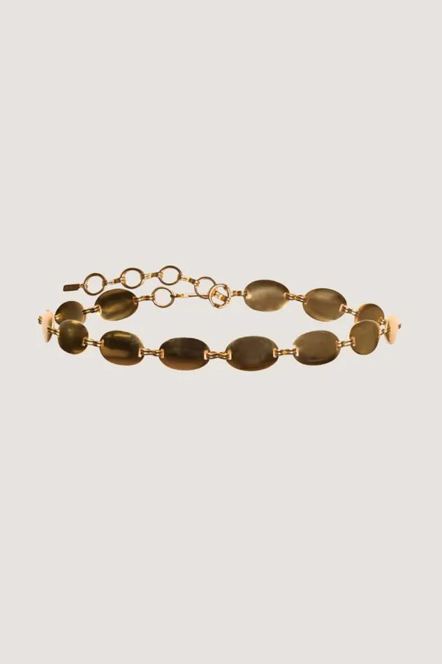 Rixo Belts Women Carr GoldPlated Belt Gold