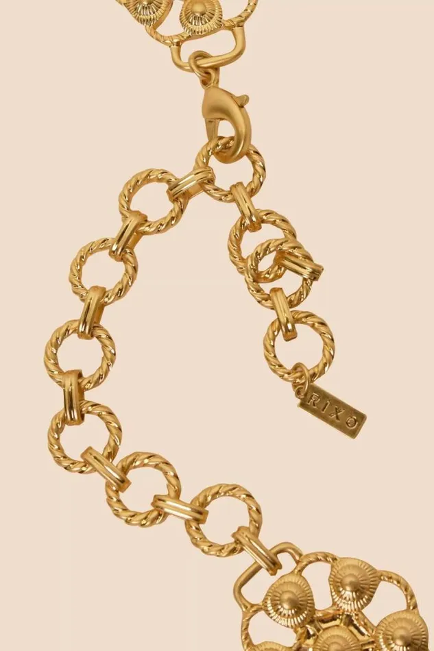 Rixo Belts Women Tiana GoldPlated Belt Gold