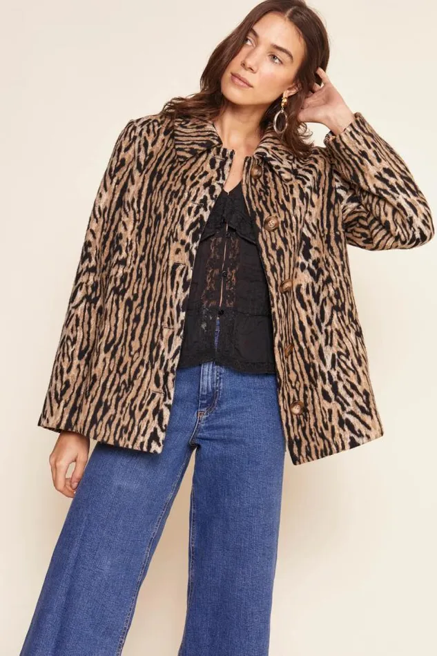 Rixo Coats And Jackets Women Tommie Jacket Bohemia Leopard Bohemia Leopard