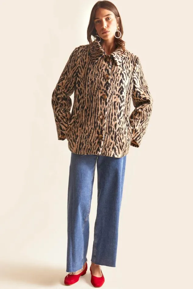 Rixo Coats And Jackets Women Tommie Jacket Bohemia Leopard Bohemia Leopard