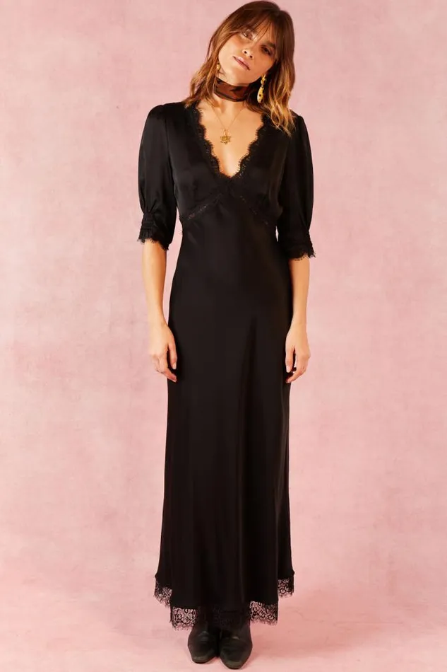 Rixo Dresses Women Annina Midi Dress Black