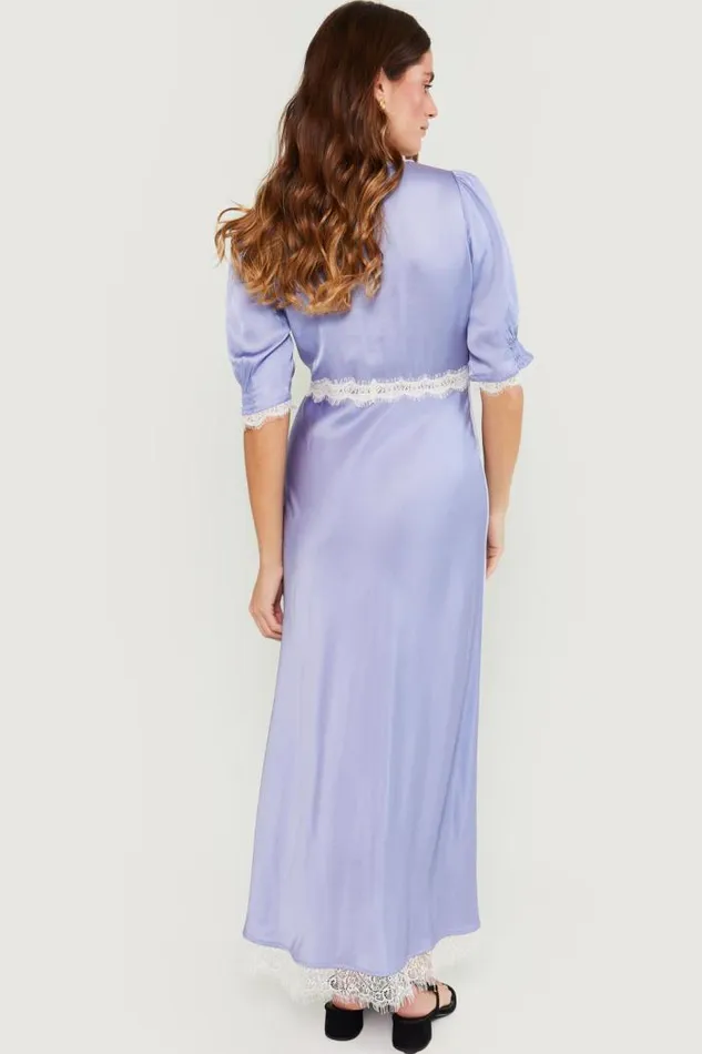 Rixo Dresses Women Annina Midi Dress Slate Blue