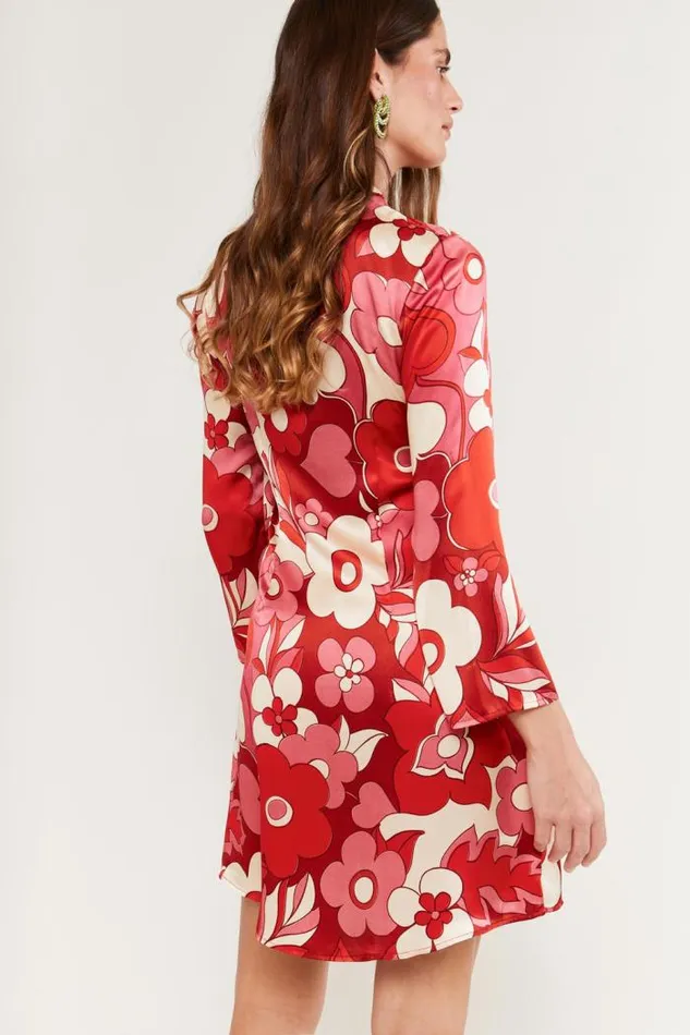 Rixo Dresses Women Calla Mini Dress Sweetheart Floral Pink