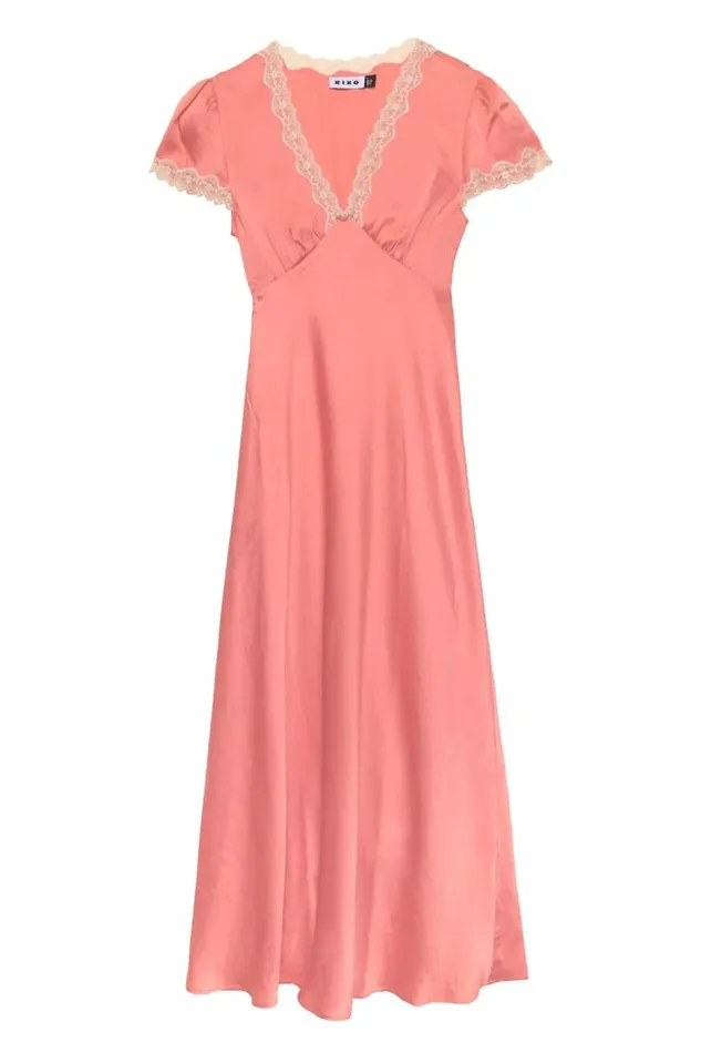 Rixo Dresses Women Clarice Midi Dress Coral