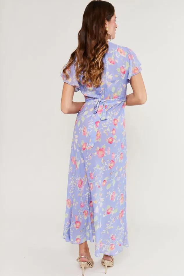 Rixo Dresses Women Florida Midi Dress Waterblossom Provence