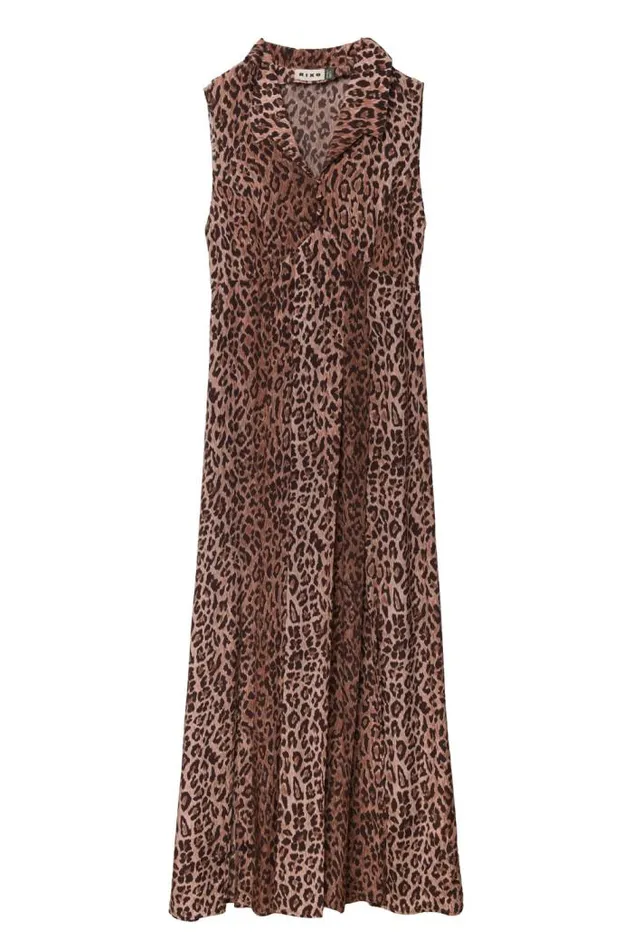 Rixo Dresses Women Gwenda 8211 Leopard Leopard