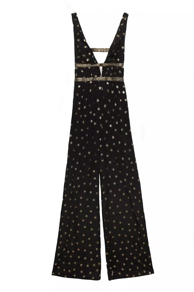 Rixo Dresses Women Hollywood Jumpsuit Mini Star Black Gold