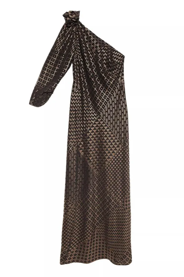 Rixo Dresses Women Jenny Silk Midi Dress Cleo Patchwork Black