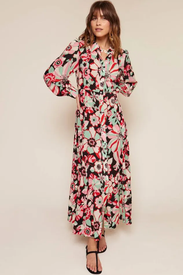 Rixo Dresses Women Maddison Shirt Dress Parisian Daisy Multi
