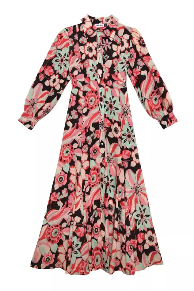 Rixo Dresses Women Maddison Shirt Dress Parisian Daisy Multi