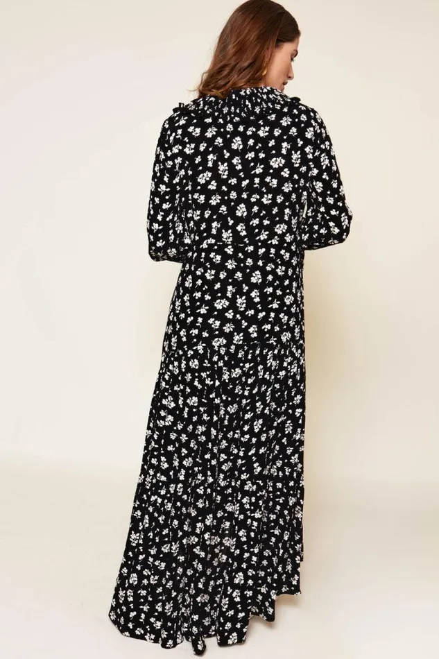 Rixo Dresses Women Mali Midi Dress Easy Floral Navy