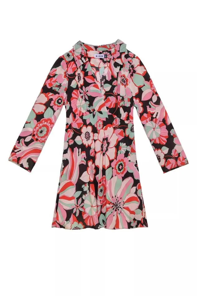 Rixo Dresses Women Renata Silk Mini Dress Parisian Daisy Multi