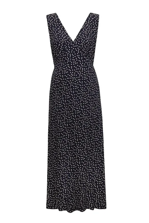 Rixo Dresses Women Sandrine Midi Dress Mini Navy Polka Dot