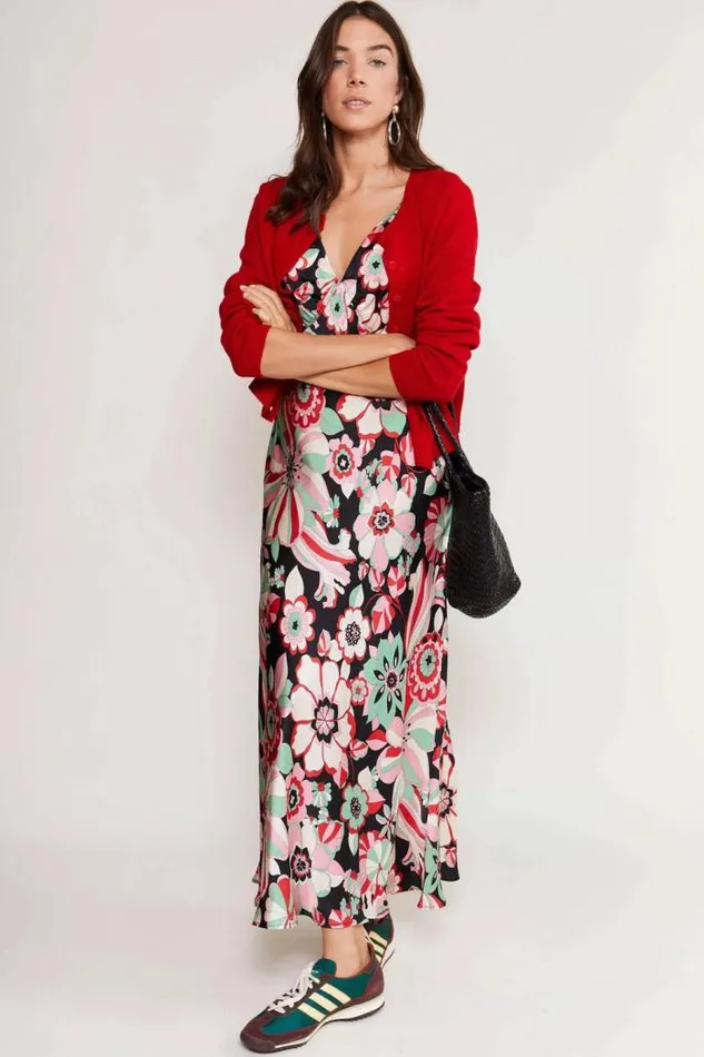 Rixo Dresses Women Sandrine Midi Dress Parisian Daisy Multi