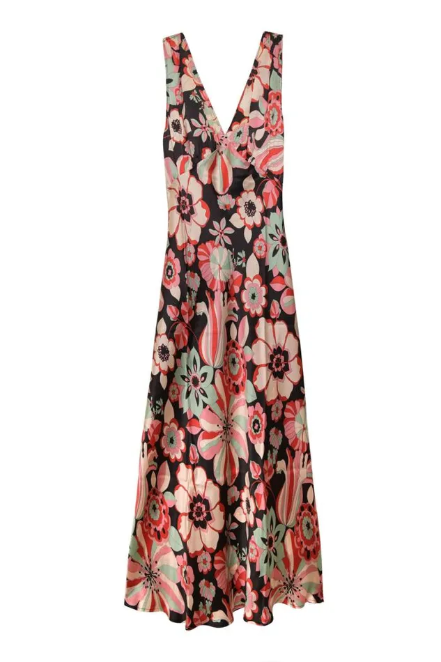 Rixo Dresses Women Sandrine Midi Dress Parisian Daisy Multi