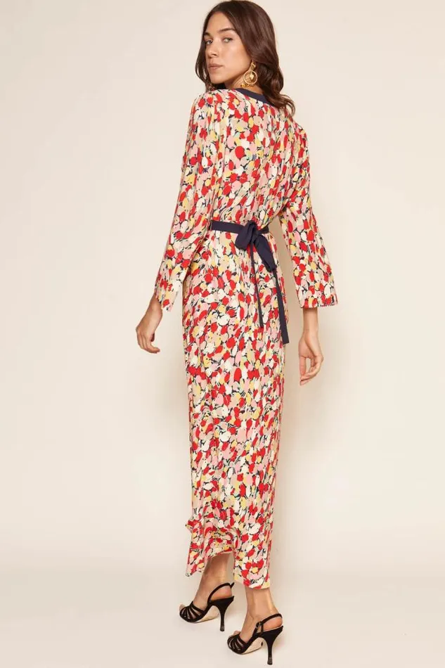Rixo Dresses Women Tania Midi Dress Spring Tulip Red