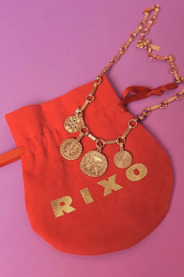 Rixo Jewellery Women Felice Necklace Gold