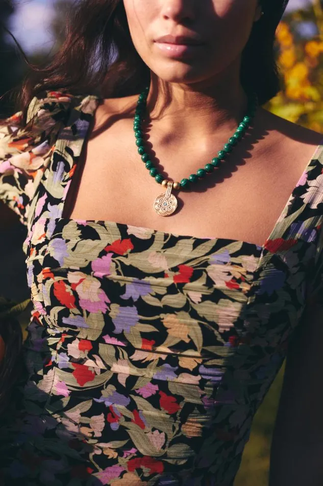 Rixo Jewellery Women Ischia Necklace Green