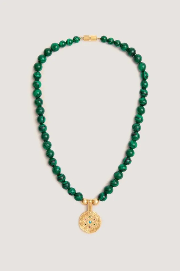 Rixo Jewellery Women Ischia Necklace Green