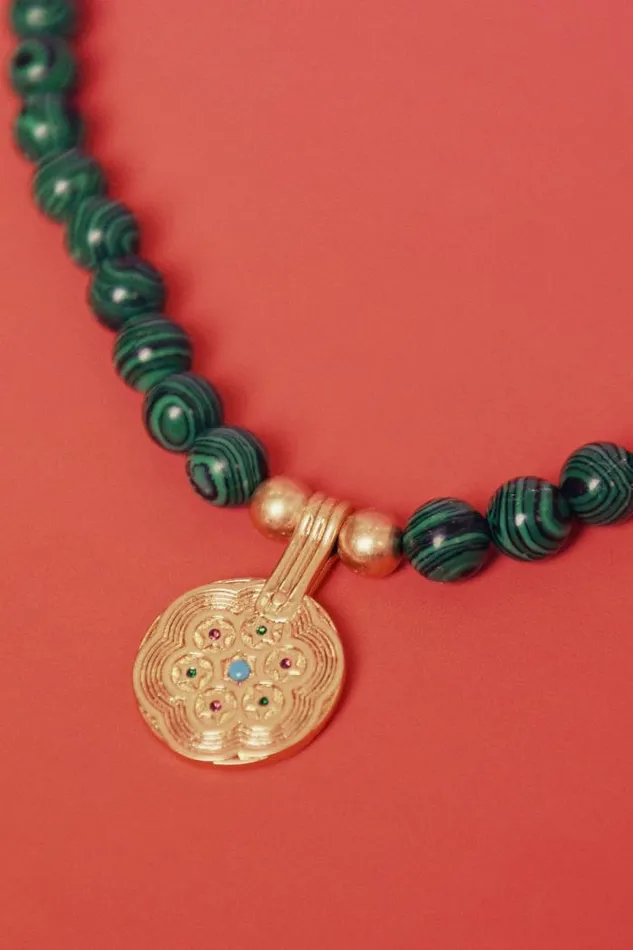 Rixo Jewellery Women Ischia Necklace Green