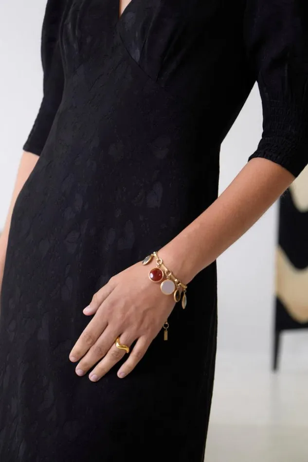 Rixo Jewellery Women Kathini Bracelet Gold Tortoise