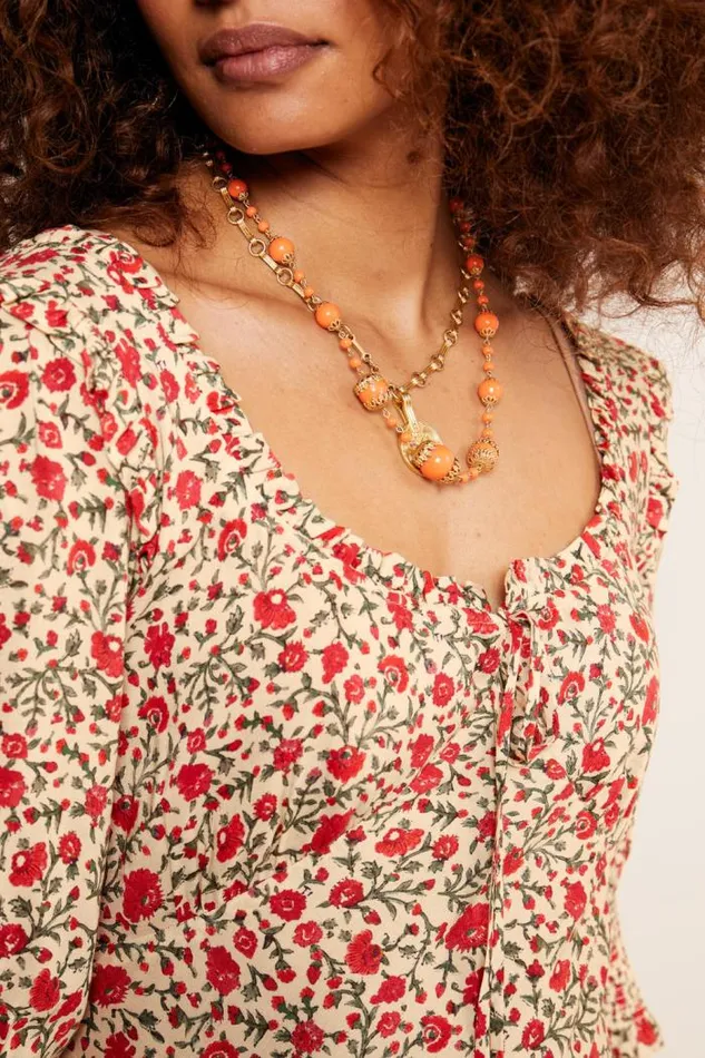 Rixo Jewellery Women Nala Necklace Orange