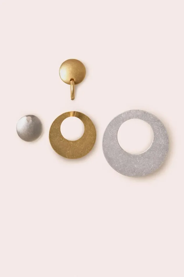 Rixo Jewellery Women Reke Convertible Earrings Silver Gold