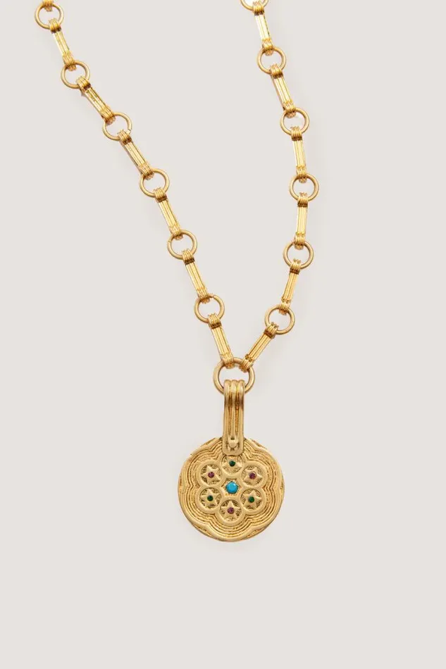Rixo Jewellery Women Sol Pendant Gold