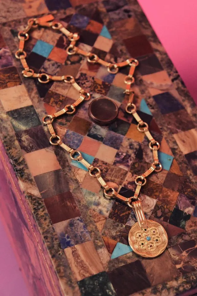 Rixo Jewellery Women Sol Pendant Gold